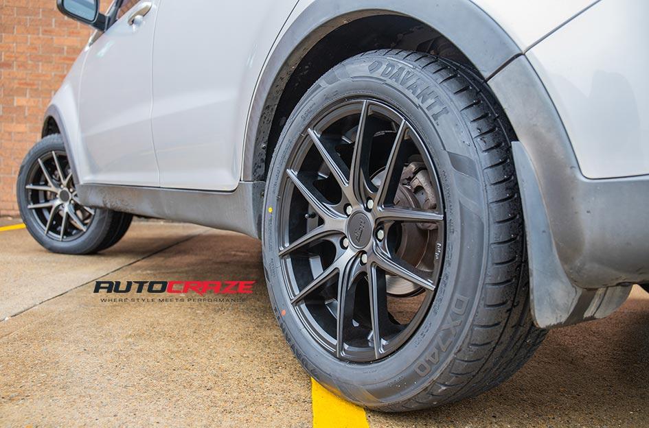 SSANGYONG KORANDO MILAN BLACK   MACHINED WITH DOUBLE DARK TINT 